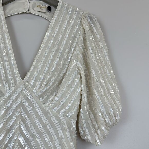 Rixo Steph Sequin Dress 💙 - Picture 10 of 12